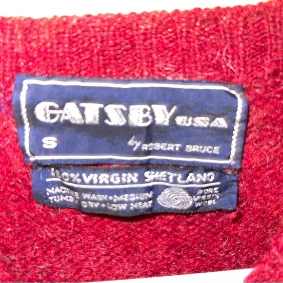 Gatsby Man 100% Will Sweater Size S - Picture 5 of 6